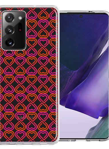 Samsung Galaxy Note 20 Ultra Infinity Hearts Design Double Layer Phone Case Cover