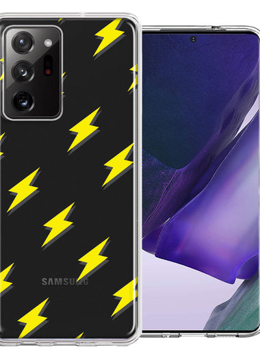 Samsung Galaxy Note 20 Ultra Electric Lightning Bolts Design Double Layer Phone Case Cover