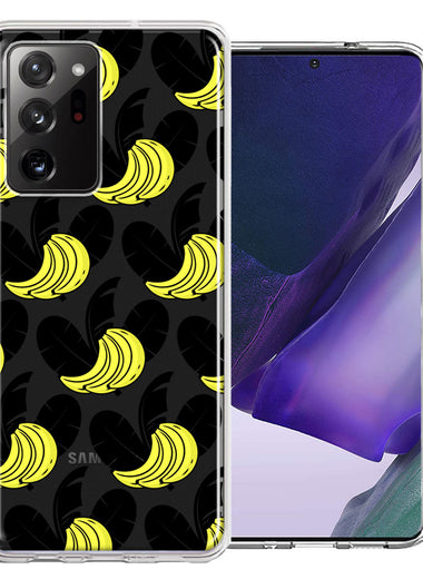Samsung Galaxy Note 20 Ultra Tropical Bananas Design Double Layer Phone Case Cover