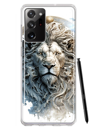 Samsung Galaxy Note 20 Ultra Abstract Lion Sculpture Hybrid Protective Phone Case Cover