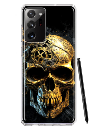 Samsung Galaxy Note 20 Ultra Steampunk Skull Science Fiction Machinery Double Layer Phone Case Cover