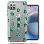 Motorola One 5G Ace Plant Mama Houseplant Lover Monstera Tropical Leaf Green Design Double Layer Phone Case Cover