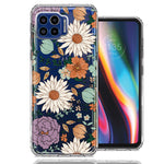 Motorola One 5G Feminine Classy Flowers Fall Toned Floral Wallpaper Style Double Layer Phone Case Cover