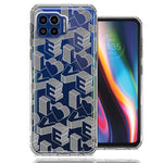 Motorola One 5G 3D Love Letters Hearts Valentine's Day Double Layer Phone Case Cover