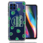 Motorola One 5G Plant Mama Houseplant Lover Monstera Tropical Leaf Green Design Double Layer Phone Case Cover