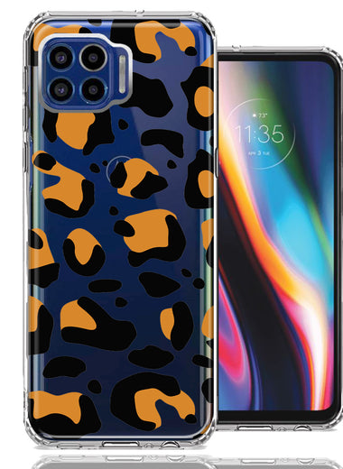 Motorola One 5G Classic Animal Wild Leopard Jaguar Print Double Layer Phone Case Cover
