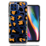 Motorola One 5G Classic Animal Wild Leopard Jaguar Print Double Layer Phone Case Cover