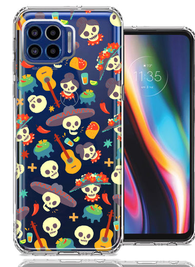 Motorola One 5G Day of the Dead Design Double Layer Phone Case Cover