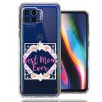 Motorola One 5G Best Mom Ever Mother's Day Flowers Double Layer Phone Case Cover
