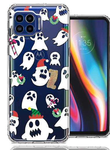 Motorola One 5G Halloween Christmas Ghost Design Double Layer Phone Case Cover