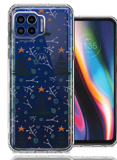 Motorola One 5G Holiday Christmas Trees Design Double Layer Phone Case Cover