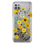 Motorola One 5G Yellow Summer Flowers Floral Hybrid Protective Phone Case Cover