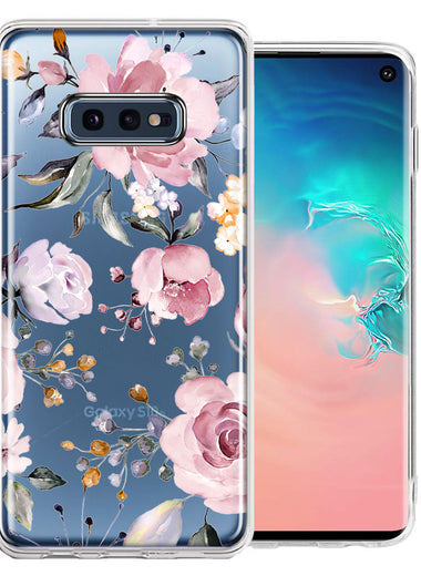 For Samsung Galaxy S10e Soft Pastel Spring Floral Flowers Blush Lavender Phone Case Cover
