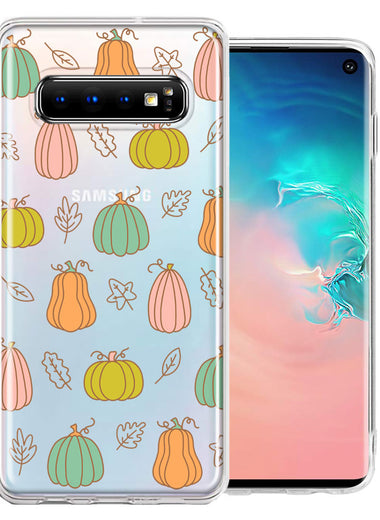 Samsung Galaxy S10 Plus Fall Autumn Fairy Pumpkins Thanksgiving Spooky Season Double Layer Phone Case Cover