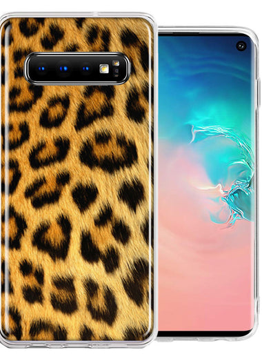 Samsung Galaxy S10 Classic Leopard Double Layer Phone Case Cover