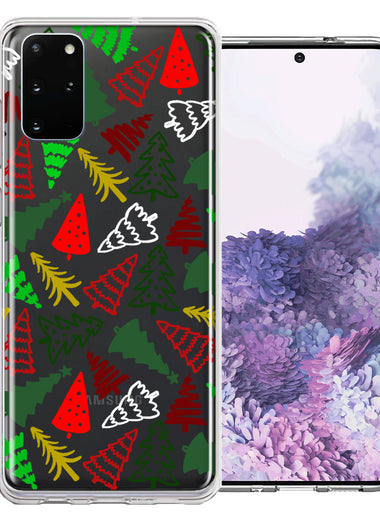 Samsung Galaxy S20 Christmas Trees Holiday Festive Winter By BillyElleCo Double Layer Phone Case Cover