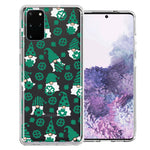 Samsung Galaxy S20 Lucky Green St Patricks Day Cute Gnomes Shamrock Polkadots Double Layer Phone Case Cover
