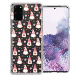 Samsung Galaxy S20 Pink Blush Valentines Day Flower Hearts Gnome Characters Cute Double Layer Phone Case Cover