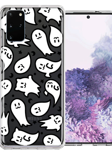 Samsung Galaxy S20 Kawaii Manga Cute Halloween Ghosts Spirits Design Double Layer Phone Case Cover