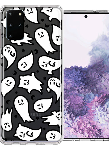 Samsung Galaxy S20 Plus Kawaii Manga Cute Halloween Ghosts Spirits Design Double Layer Phone Case Cover