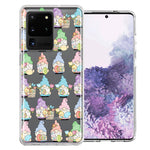 Samsung Galaxy S20 Ultra Pastel Easter Cute Gnomes Spring Flowers Eggs Holiday Seasonal Double Layer Phone Case Cover
