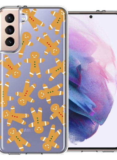 Samsung Galaxy S22 Christmas Gingerbread Traditional Holiday Cookies By BillyElleCo Double Layer Phone Case Cover
