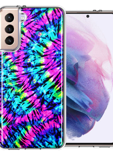 Samsung Galaxy S22 Hippie Tie Dye Double Layer Phone Case Cover