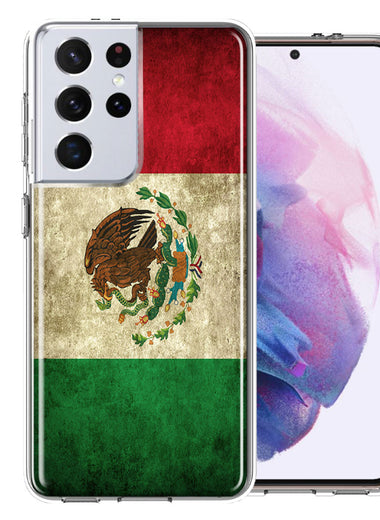 Samsung Galaxy S21 Ultra Flag of Mexico Double Layer Phone Case Cover