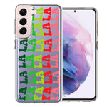 Samsung Galaxy S22 Plus Deck The Halls Christmas Carol Falala Festive Lyric Vintage 70s Letters Double Layer Phone Case Cover