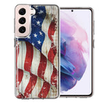 Samsung Galaxy S22 Plus Vintage USA Flag Double Layer Phone Case Cover