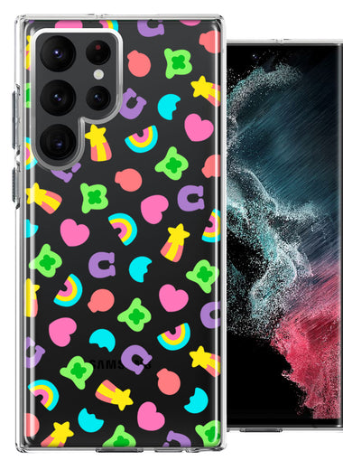 Samsung Galaxy S22 Ultra Cute Lucky Marshmallow Cereal Nostalgic Double Layer Phone Case Cover