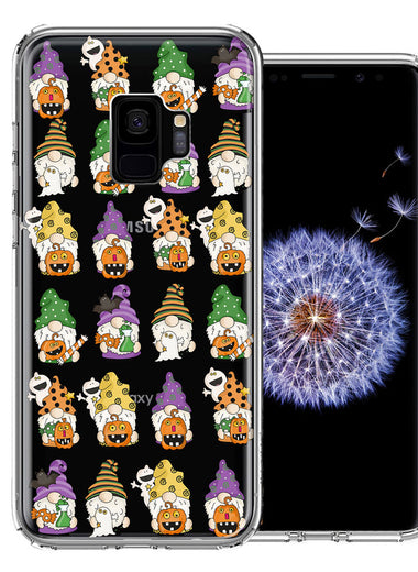 Samsung Galaxy S9 Spooky Halloween Gnomes Cute Characters Holiday Seasonal Pumpkins Candy Ghosts Double Layer Phone Case Cover