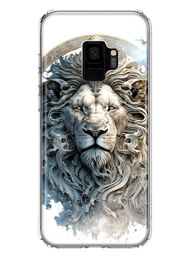 Samsung Galaxy S9 Abstract Lion Sculpture Hybrid Protective Phone Case Cover