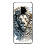 Samsung Galaxy S9 Abstract Lion Sculpture Hybrid Protective Phone Case Cover