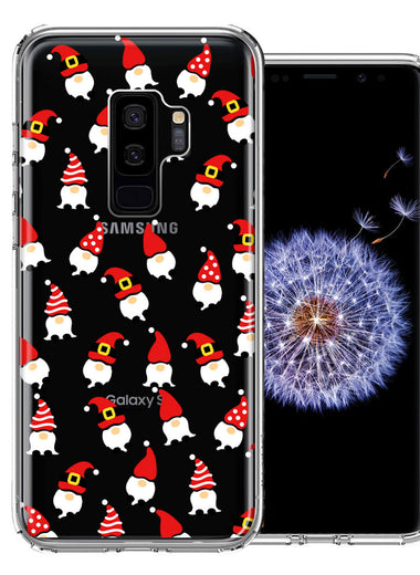 Samsung Galaxy S9 Plus Cute Red Christmas Holiday Santa Gnomes Design Double Layer Phone Case Cover