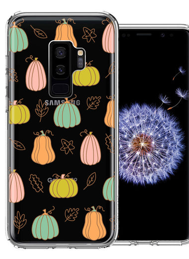 Samsung Galaxy S9 Plus Fall Autumn Fairy Pumpkins Thanksgiving Spooky Season Double Layer Phone Case Cover