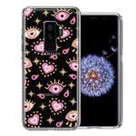Samsung Galaxy S9 Plus Pink Evil Eye Lucky Love Law Of Attraction Design Double Layer Phone Case Cover