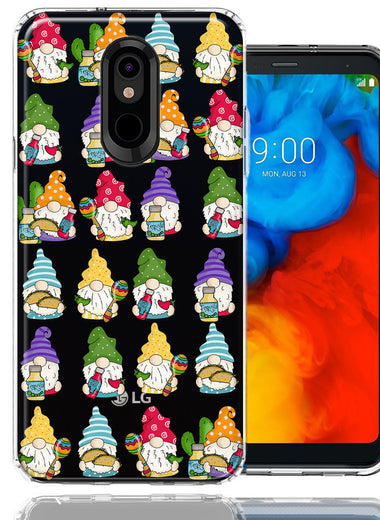 LG K40 Cinco De Mayo Party Cute Gnomes Mexico Tacos Fiesta Double Layer Phone Case Cover