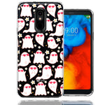 LG Aristo 2/3/K8 Floating Heart Glasses Love Ghosts Vaneltines Day Cutie Daisy Double Layer Phone Case Cover