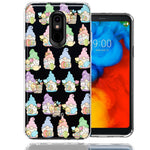 LG Aristo 2/3/K8 Pastel Easter Cute Gnomes Spring Flowers Eggs Holiday Seasonal Double Layer Phone Case Cover