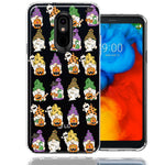 LG K40 Spooky Halloween Gnomes Cute Characters Holiday Seasonal Pumpkins Candy Ghosts Double Layer Phone Case Cover