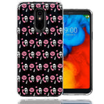 LG Aristo 4/Escape PLUS/Tribute Royal Pink Horror Valentine Character Ghostface Boyfriend Call Me Hearts Double Layer Phone Case Cover