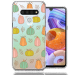 LG K51 Fall Autumn Fairy Pumpkins Thanksgiving Spooky Season Double Layer Phone Case Cover
