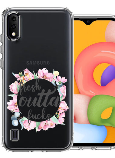 Samsung Galaxy A01 Fresh Outta Fs Design Double Layer Phone Case Cover