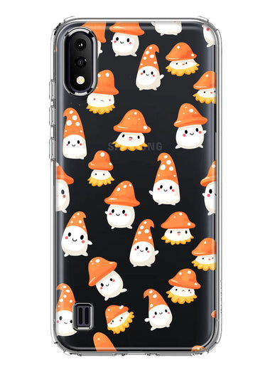 Samsung Galaxy A01 Cute Cartoon Mushroom Ghost Characters Hybrid Protective Phone Case Cover