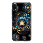 Samsung Galaxy A01 Mandala Geometry Abstract Multiverse Pattern Hybrid Protective Phone Case Cover