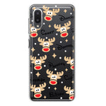 Samsung Galaxy A02 Red Nose Reindeer Christmas Winter Holiday Hybrid Protective Phone Case Cover