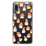 Samsung Galaxy A02 Cute Cartoon Mushroom Ghost Characters Hybrid Protective Phone Case Cover
