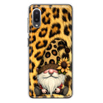 Samsung Galaxy A02 Gnome Sunflower Leopard Hybrid Protective Phone Case Cover
