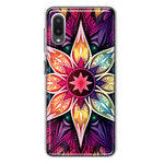 Samsung Galaxy A02 Mandala Geometry Abstract Star Pattern Hybrid Protective Phone Case Cover